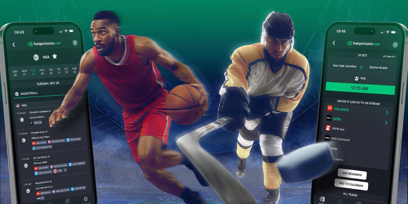 Track NBA and NHL games on TV all season with Livesportsontv.com