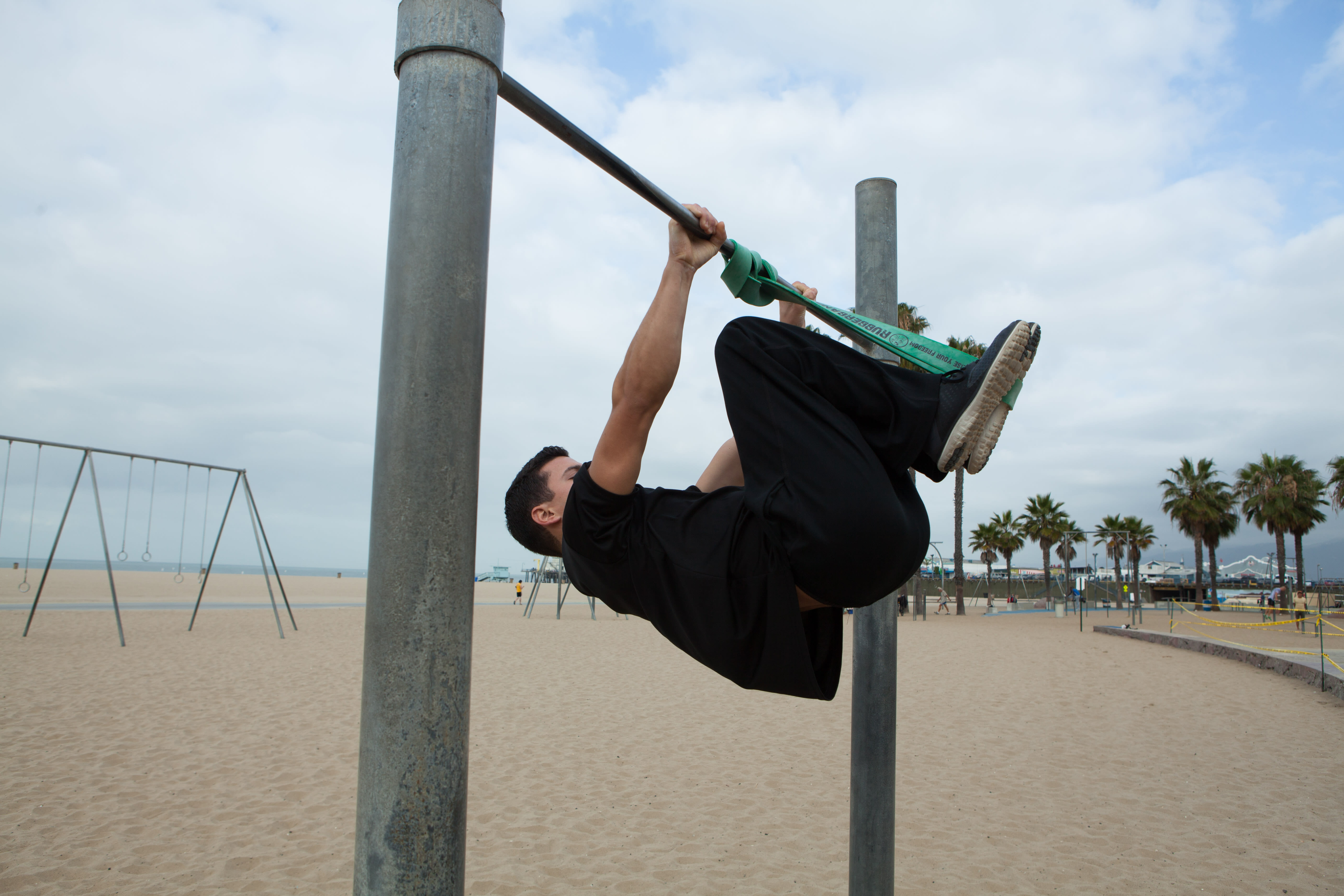 Tuck Front Lever with Resistance Band