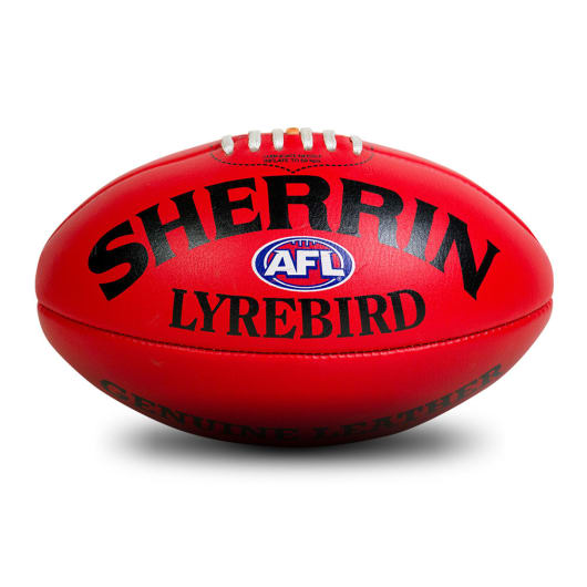 leather afl ball