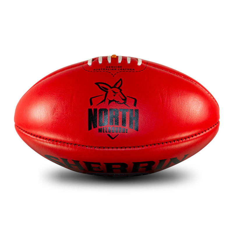 AFL Team Leather Ball - North Melbourne