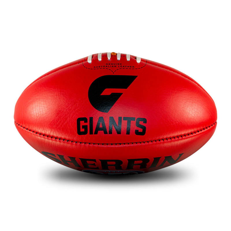 AFL Team Leather Ball - GWS Giants