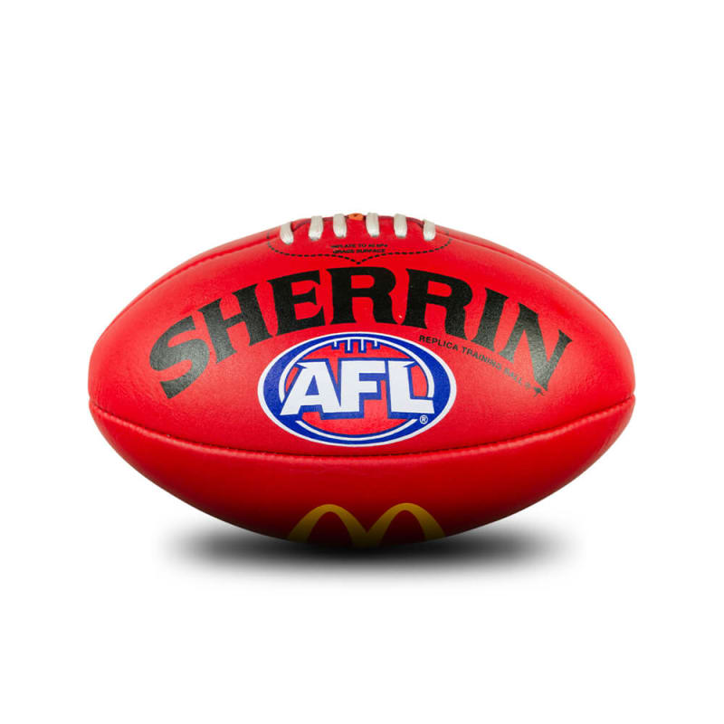 AFL Replica Training Ball - Red - Size 2