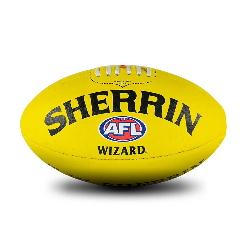 Leather AFL Football Sherrin Wizard 