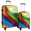 Swiss Case 4 Wheel 2Pc Hard Suitcase Set - Wave