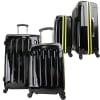 Swiss Case 4 Wheel EZ2C 2Pc Suitcase Set Black / Fluvo