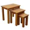 Homegear Solid Oak Nest of Tables