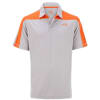 Woodworm Golf Block Panel Golf Polo Shirt - Beige/Orange