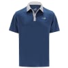 Woodworm Solid Tech Golf Polo Shirts - Navy/Grey
