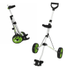Young Gun Kids Adjustable Golf Trolley for Junior Golfers 3-14 Years Old White/Green