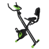 EX-DEMO ZAAP Fitness Folding Recumbent Upright Exercise Bike - Black/Green
