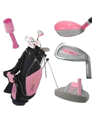 Golf Girl Pink Junior Set inc Bag Right Hand