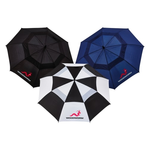 Woodworm Double Canopy 60” Golf Umbrella 3 Pack