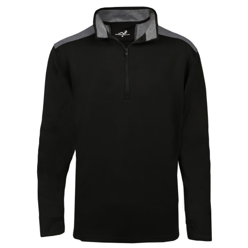 Woodworm Golf Mens Performance Pullover / Sweater / Jumper, Black/Grey