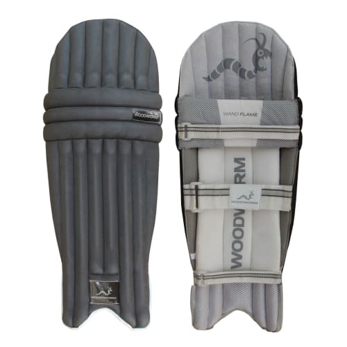 Woodworm Cricket Wand Flame Batting Pads Leg Guards, Ambidextrous, Mens, Coloured