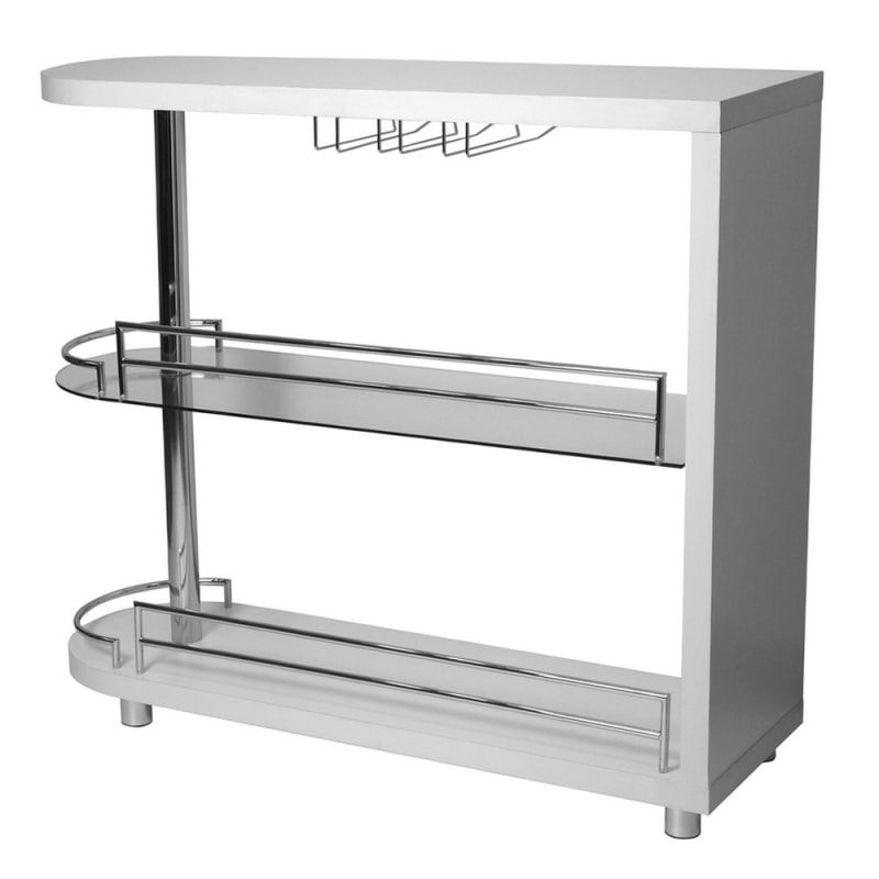 Open Box Homegear Deluxe Kitchen Bar Table White Just 97 99 Bars And Bar Stools At Shop247 Com
