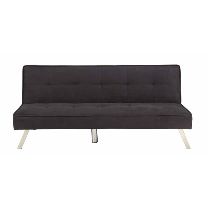 Black microfiber sofa