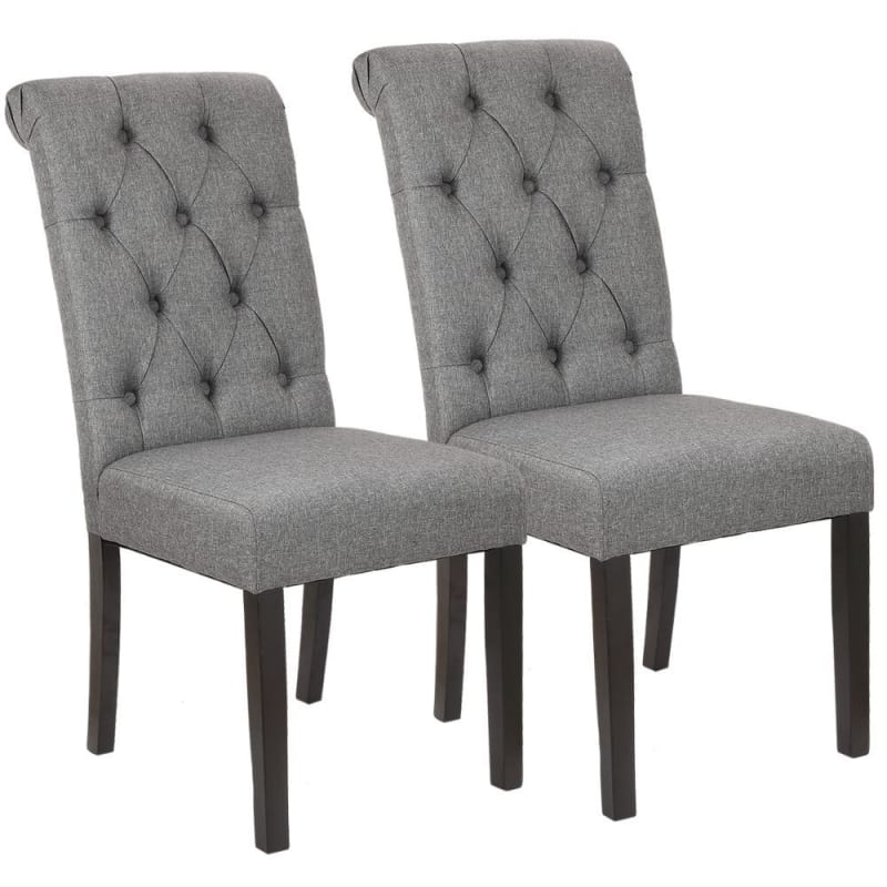 Open Box Homegear Parsons Style Tufted Upholstered Large Dining Side Chairs Set Of 2 Gray Just 89 99 Living Room Furniture At 247 Com - Parson Style Dining Room Chairs Open Box Homegear Parsons Style Tufted Upholstered Large Dining Side Chairs Set Of 2 Gray Just 89 99 Living Room Furniture At 247 Com - Parson Style Dining Room Chairs