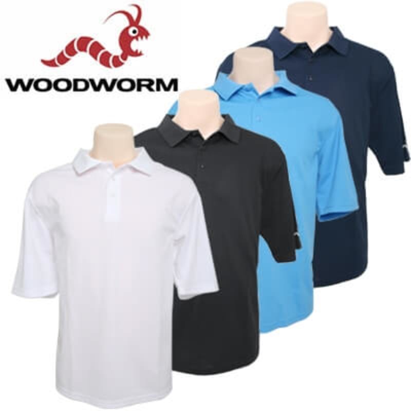 Woodworm Plain Golf Polo 4 pack