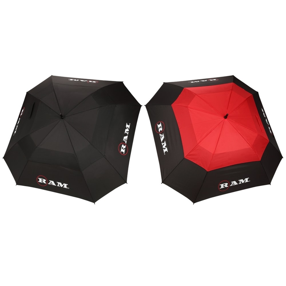 2 Pack Ram FX Tour Premium 64" Extra Large Square Golf Umbrellas The