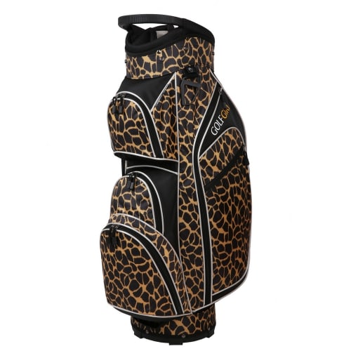 Golf Girl Ladies 14 Way Cart Bag - Leopard Skin