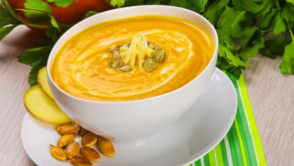 bowl of pumpkin soup