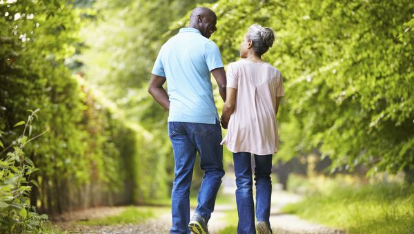 couple out for a walk