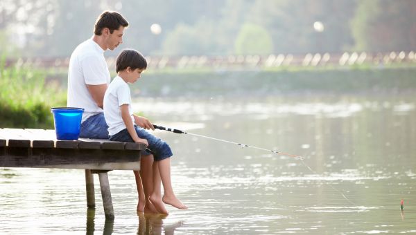 family fishing