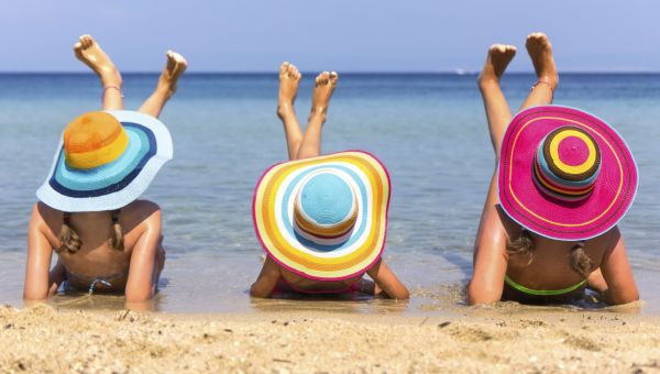 3 women at the beach