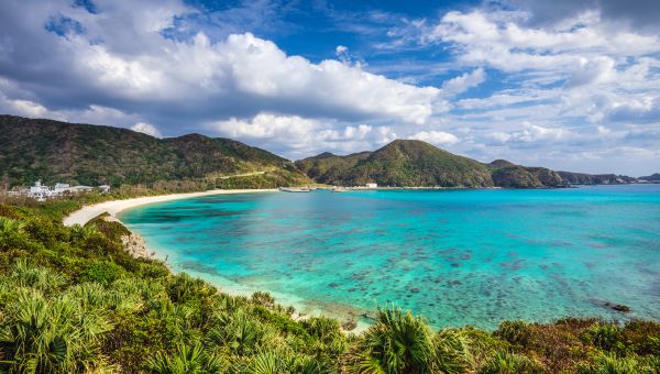 Okinawa, Japan, inlet, coast, beach, seashore, seaside