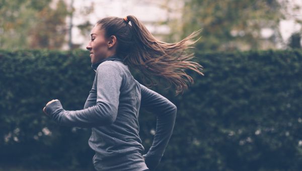 woman jogging