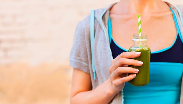 green smoothie, woman, straw
