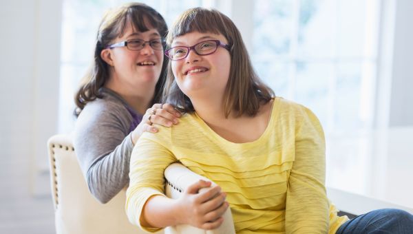 two sisters with down syndrome