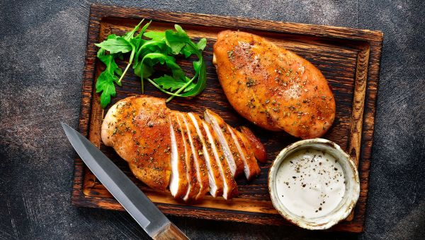 grilled chicken with sauce