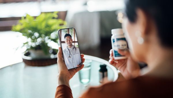 woman checking with doctor about supplement