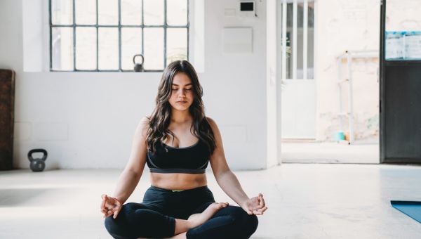 woman in easy pose