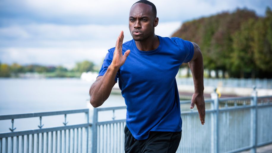 running, runner, strong, man, young man