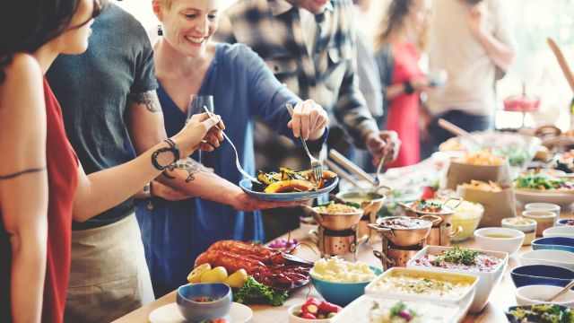 feast, party, grilled vegetables