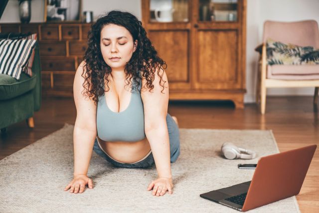 Woman doing yoga