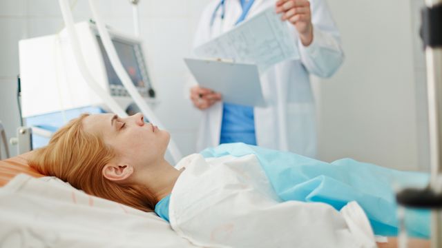 A teenage meningitis patient unconscious in a hospital bed. Teens and young adults make up a significant percentage of menB patients.