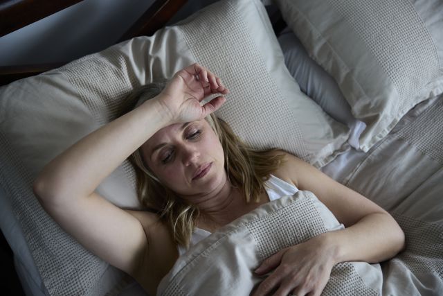 Disrupted sleep may be the result of one or several factors associated with perimenopause, including hormonal fluctuations and vasomotor symptoms.