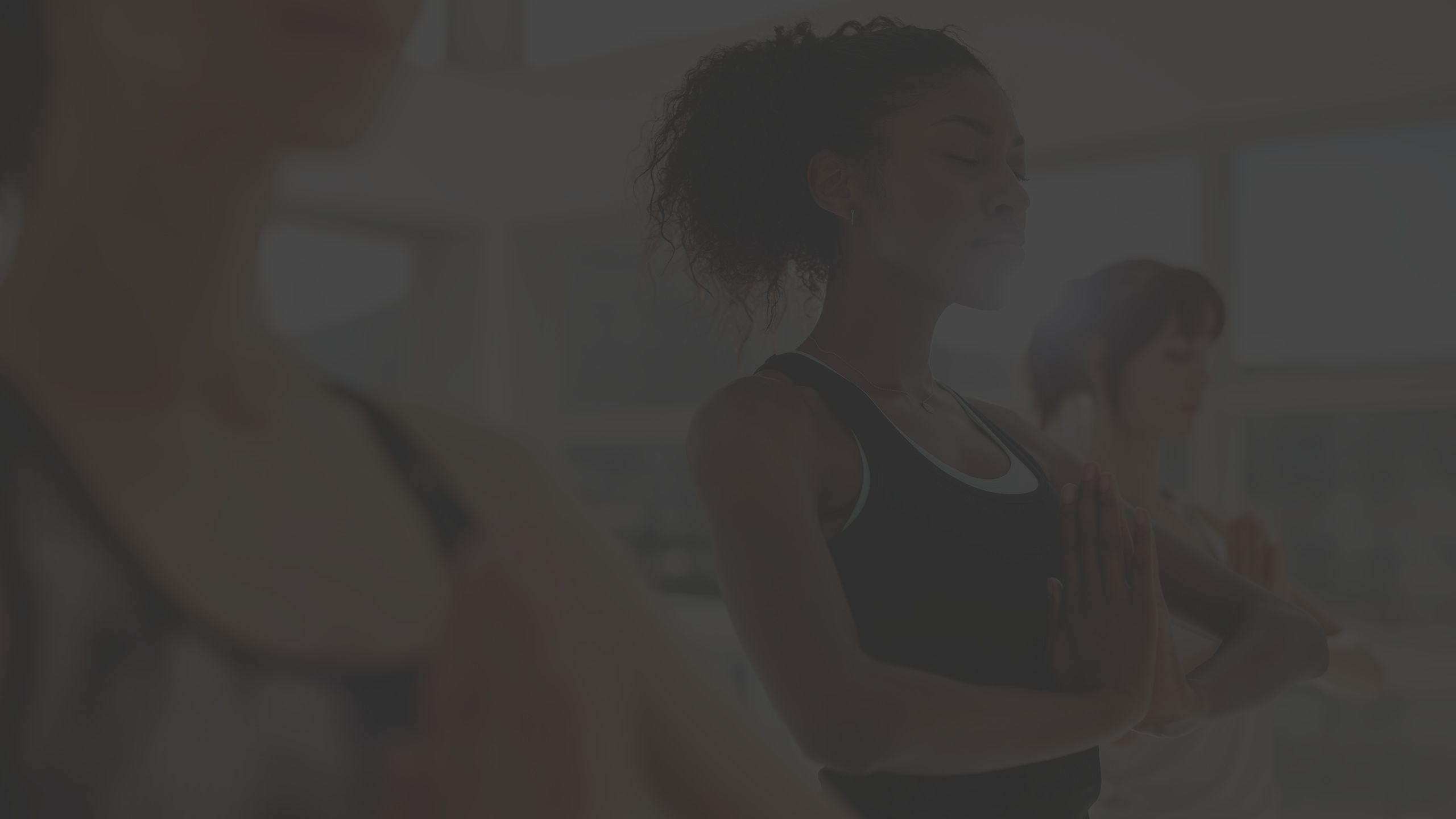 women doing yoga