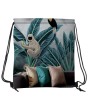 16" W X 18" H Canvas Drawstring Backpack