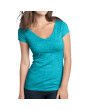 District - Juniors Extreme Heather V-Neck Tee