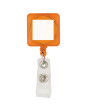 Square Plastic Retractable Badge Holder Clip