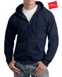 Hanes Logo Full Zip Hooded Sweatshirt