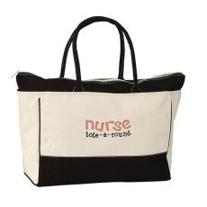 Custom Large Cotton Zip Tote