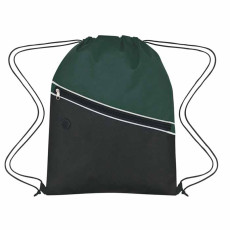 Customizable Non-Woven Two-Tone Drawstring Bag