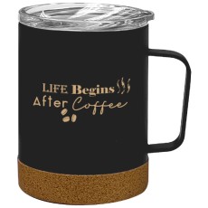 12 oz. Concord Stainless Steel Mug With Cork Base