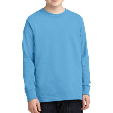 Port & Company Youth Long Sleeve 5.4-oz 100% Cotton T-Shirt (Apparel)
