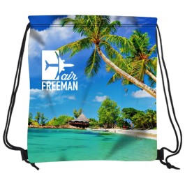 16" W X 18" H Polyester Drawstring Backpack